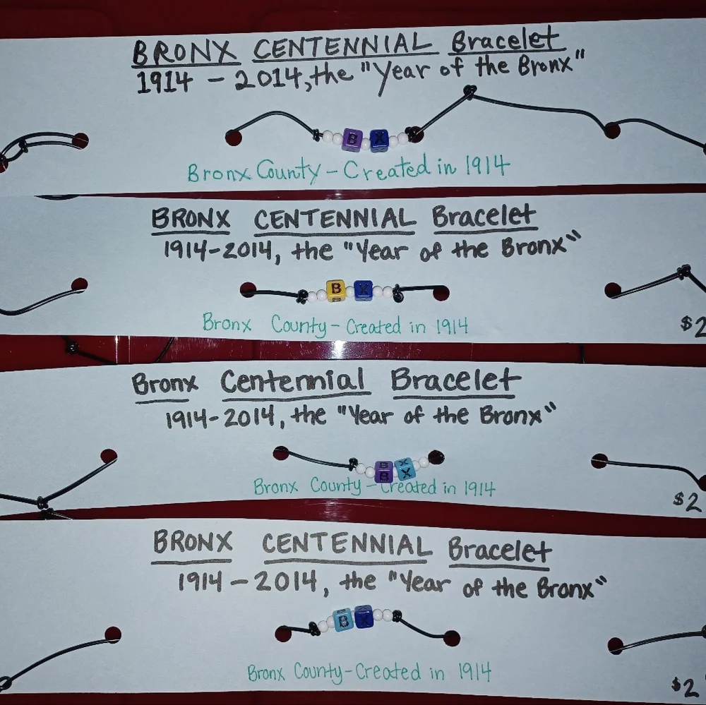 4 Bronx Centennial Friendship Bracelets Assorted
